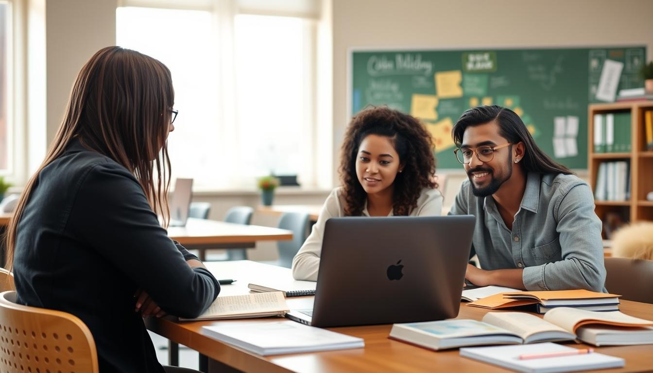 Student developing practical and academic skills